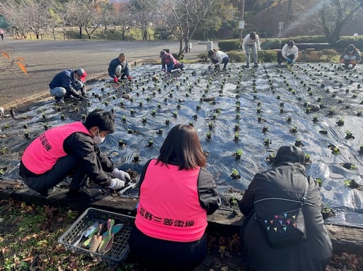 上田花壇植栽ボランティア①